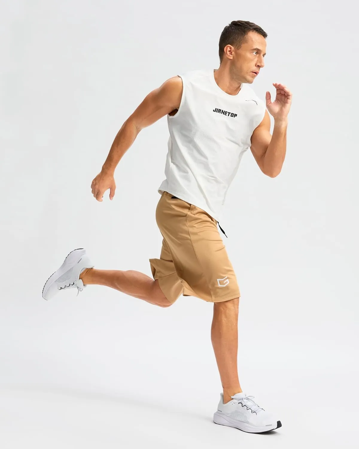 G Gradual Men's Long Basketball Shorts with Zipper Pocket 11'' Quick Dry Gym Shorts Lightweight Mesh Athletic Shorts for Men