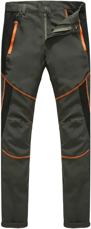 GIERIDUC Men's Hiking Pants Lightweight Quick Dry Stretch Wind Pants Color Patchwork Travel Trouser Fishing Outdoor Work Pant