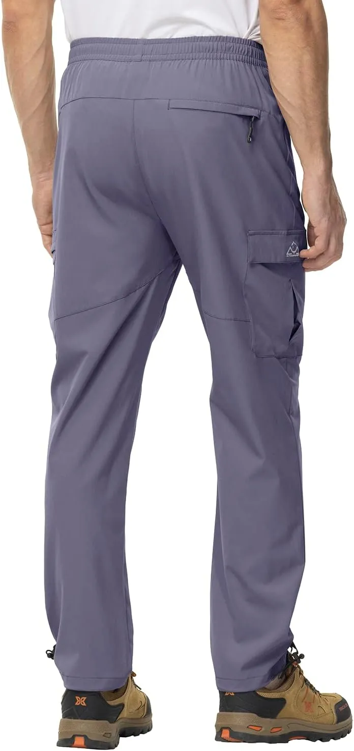Gopune Men's Lightweight Joggers Quick Dry Hiking Athletic Pants Outdoor Running Casual Track Pants