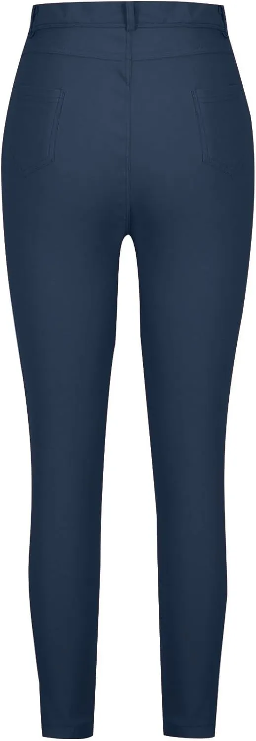 High Waisted Stretchy Skinny Jeans Women Classic Slim Fit Leggings Breathable Butt Lifting Denim Pants with Pockets