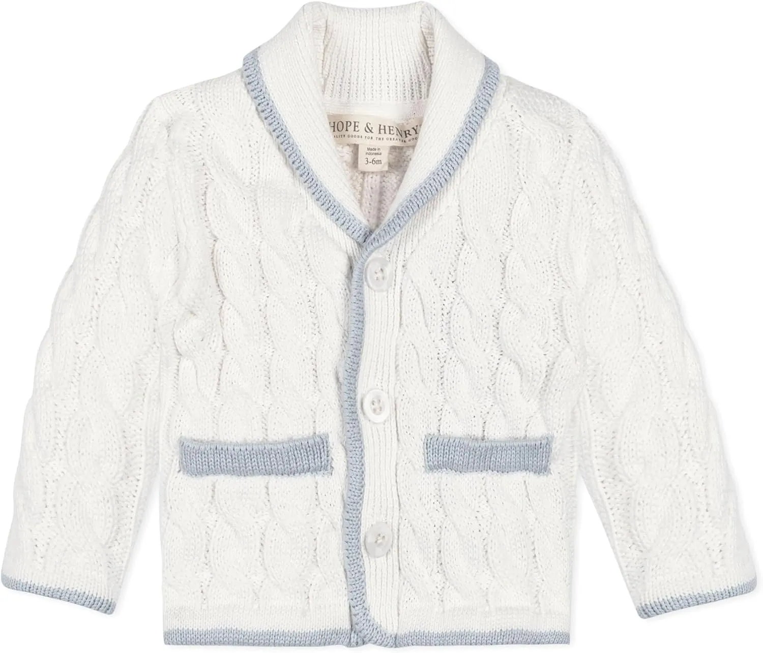 Hope & Henry Layette Long Sleeve Cardigan Sweater and Legging 2-Piece Set