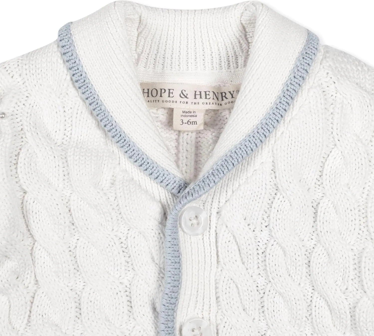 Hope & Henry Layette Long Sleeve Cardigan Sweater and Legging 2-Piece Set