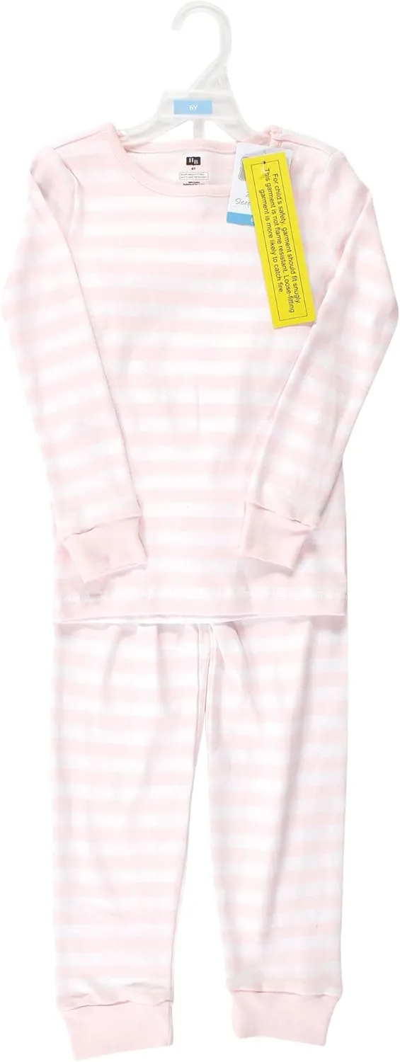 Hudson Baby Baby Girls' Cotton Pajama Set