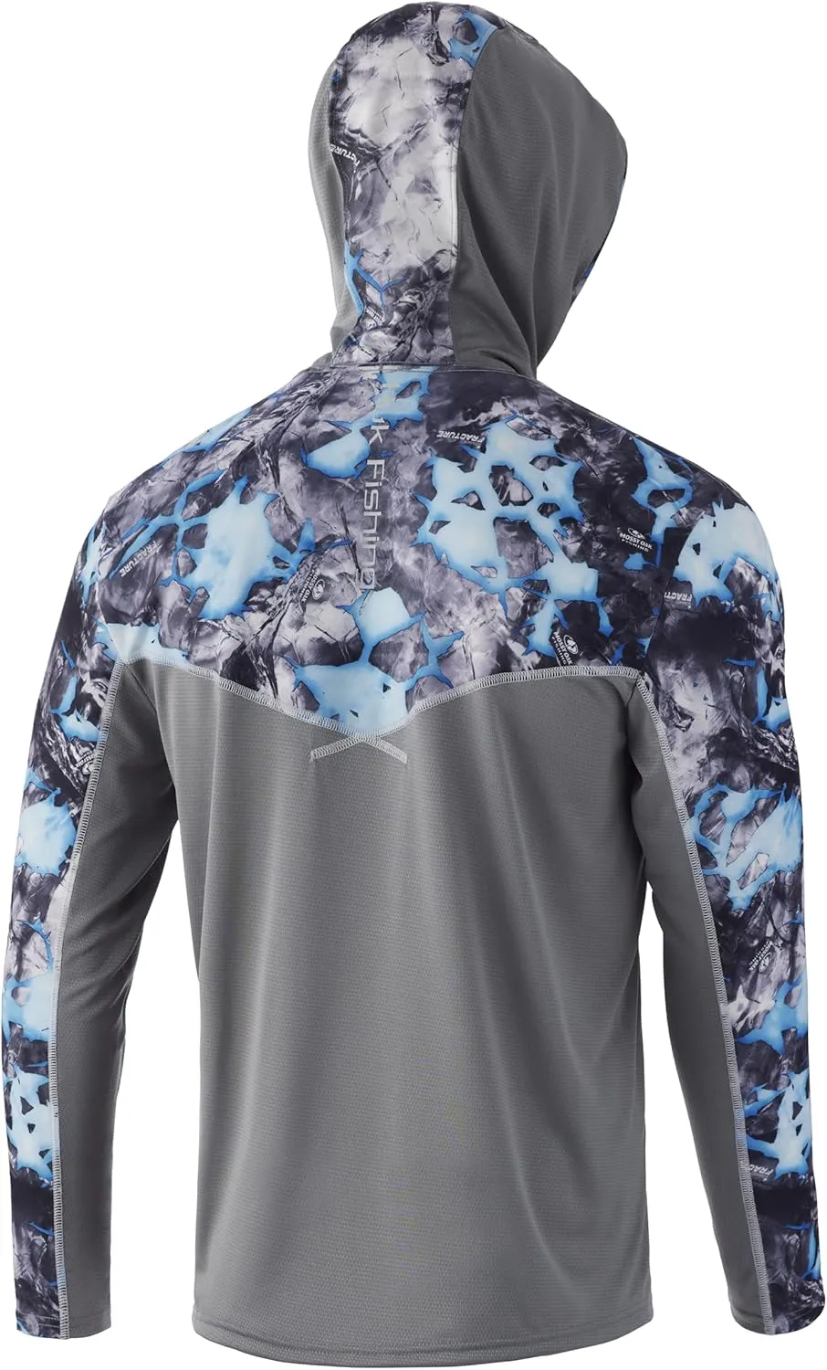 HUK Men's Icon X Camo Hoodie |UPF 50  Long-Sleeve Fishing Shirt
