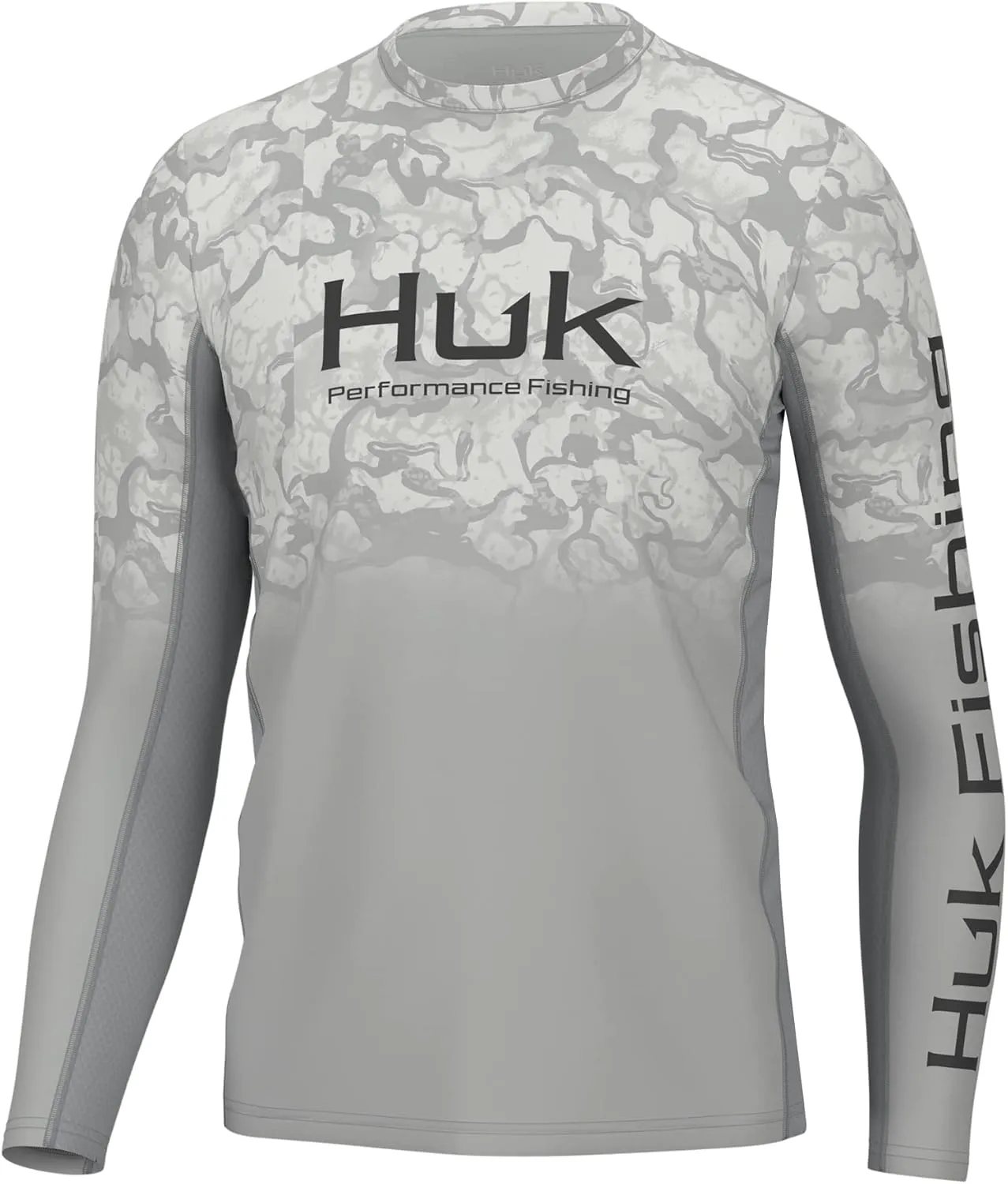 HUK Men's Icon X Crew, Long-Sleeve Performance Fishing Shirt