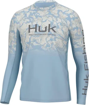 HUK Men's Icon X Crew, Long-Sleeve Performance Fishing Shirt