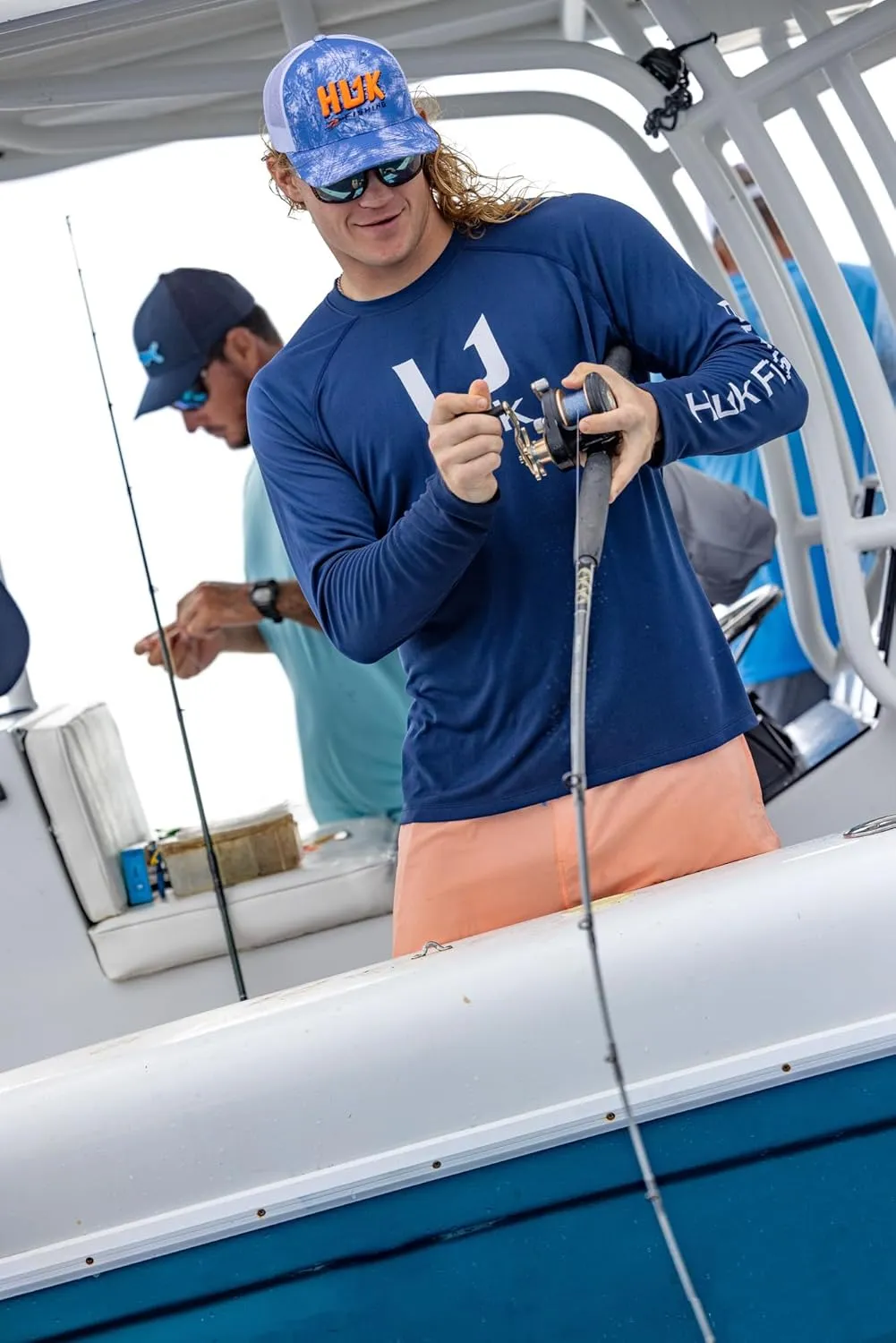 HUK Men's Icon X Crew, Long-Sleeve Performance Fishing Shirt