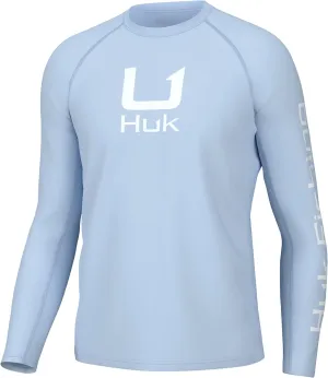 HUK Men's Icon X Crew, Long-Sleeve Performance Fishing Shirt