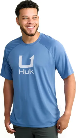 HUK Men's Icon X Crew, Short-Sleeve Performance Fishing Shirt