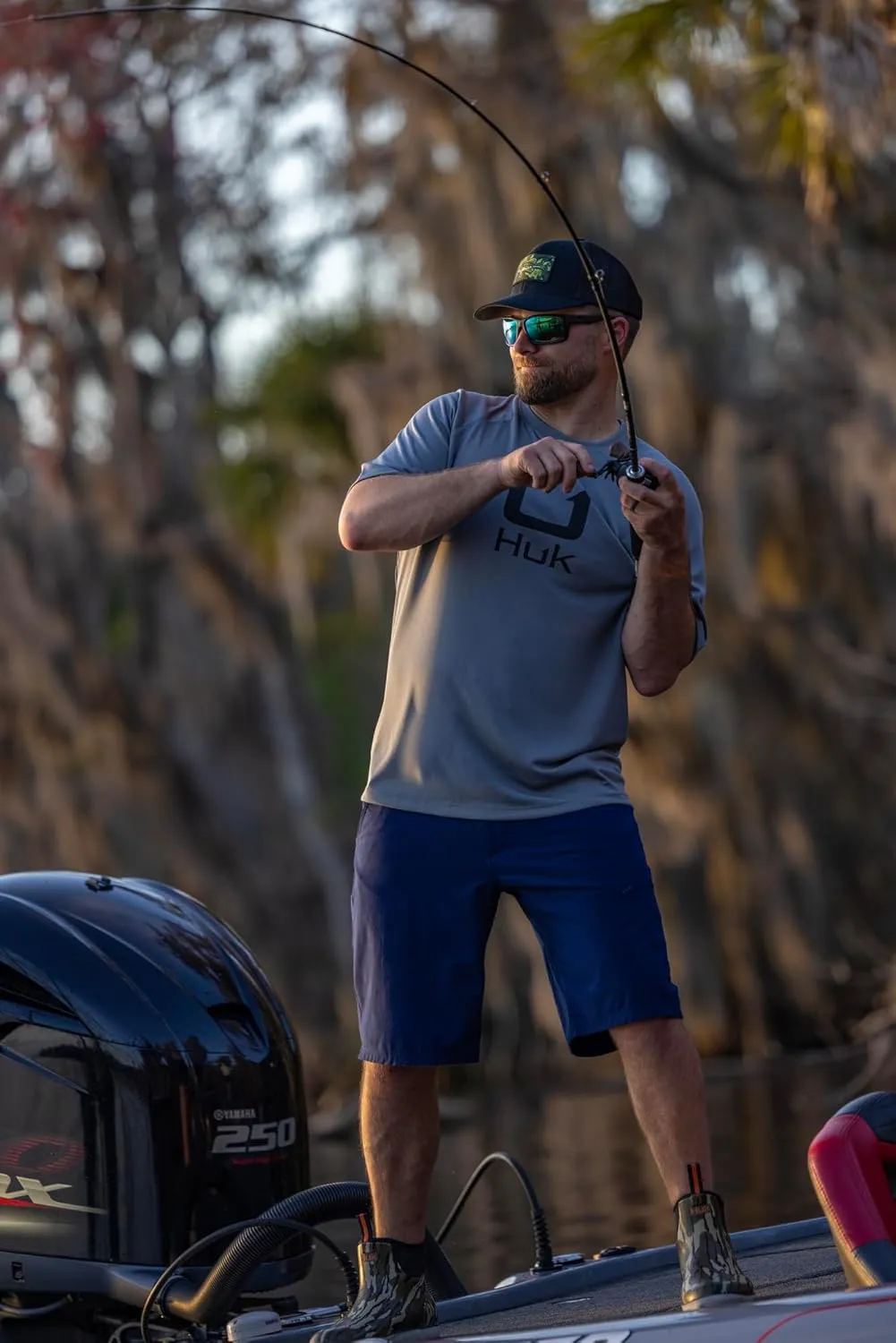 HUK Men's Icon X Crew, Short-Sleeve Performance Fishing Shirt