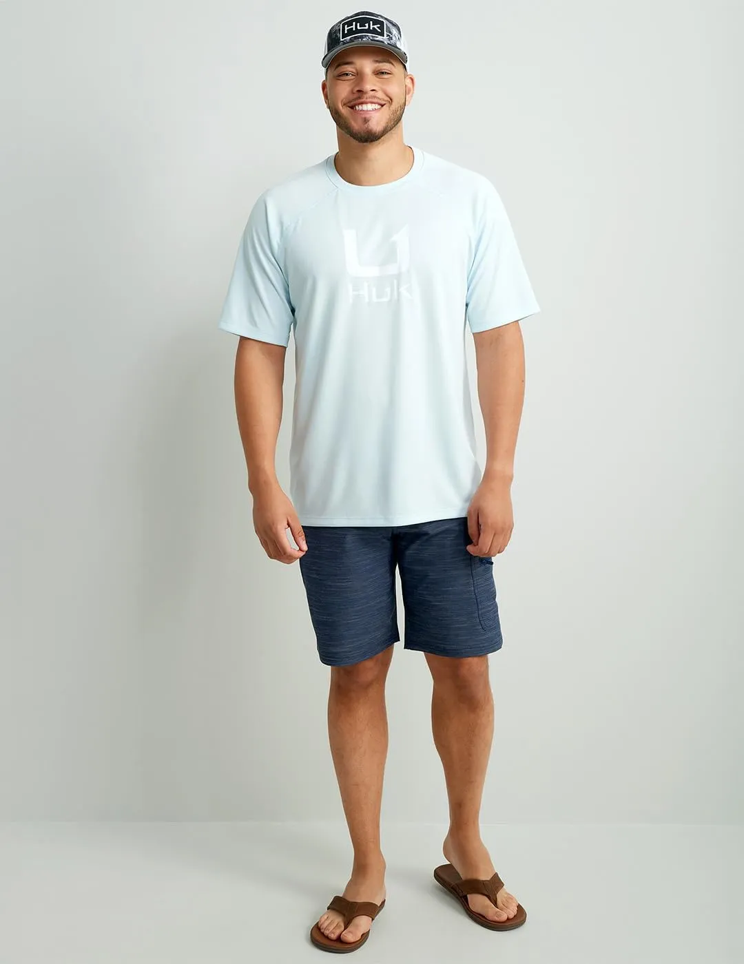 HUK Men's Icon X Crew, Short-Sleeve Performance Fishing Shirt
