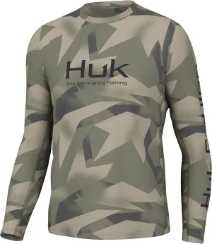 HUK Men's Icon X Pattern Long Sleeve, Performance Fishing Shirt