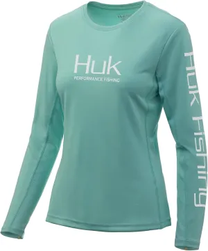 HUK Women's Icon X Long Sleeve Fishing Shirt with Sun Protection