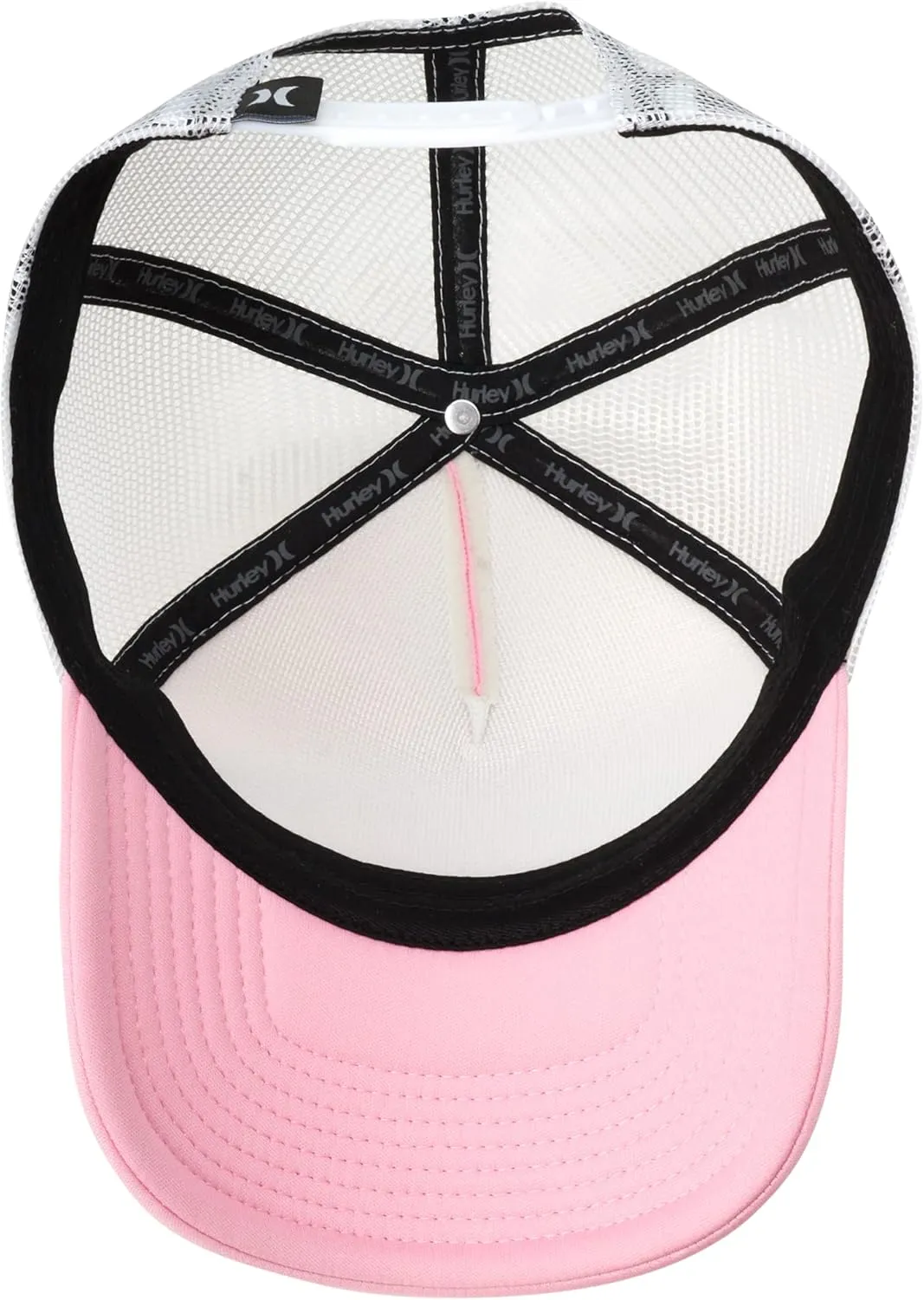 Hurley Womens Trucker Hat - Curved Brim Lightweight Mesh Adjustable Snapback Summer Baseball Cap for Women
