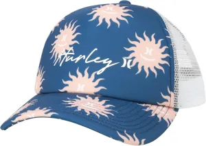 Hurley Womens Trucker Hat - Curved Brim Lightweight Mesh Adjustable Snapback Summer Baseball Cap for Women