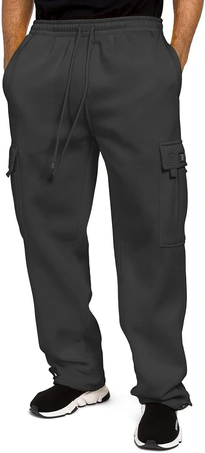 LCMTWX Mens Joggers Solid Pants Casual Jogging Sports Elastic with Pockets Men's Men's Pants Athletic Loose Fit