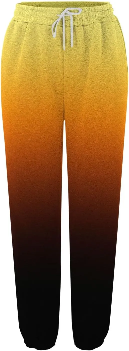 LCMTWX Wide Leg Sweatpants Women 2024 Pants Workout High Waisted Yoga Pants with Pockets Pocket Jogger Junior Joggers Black