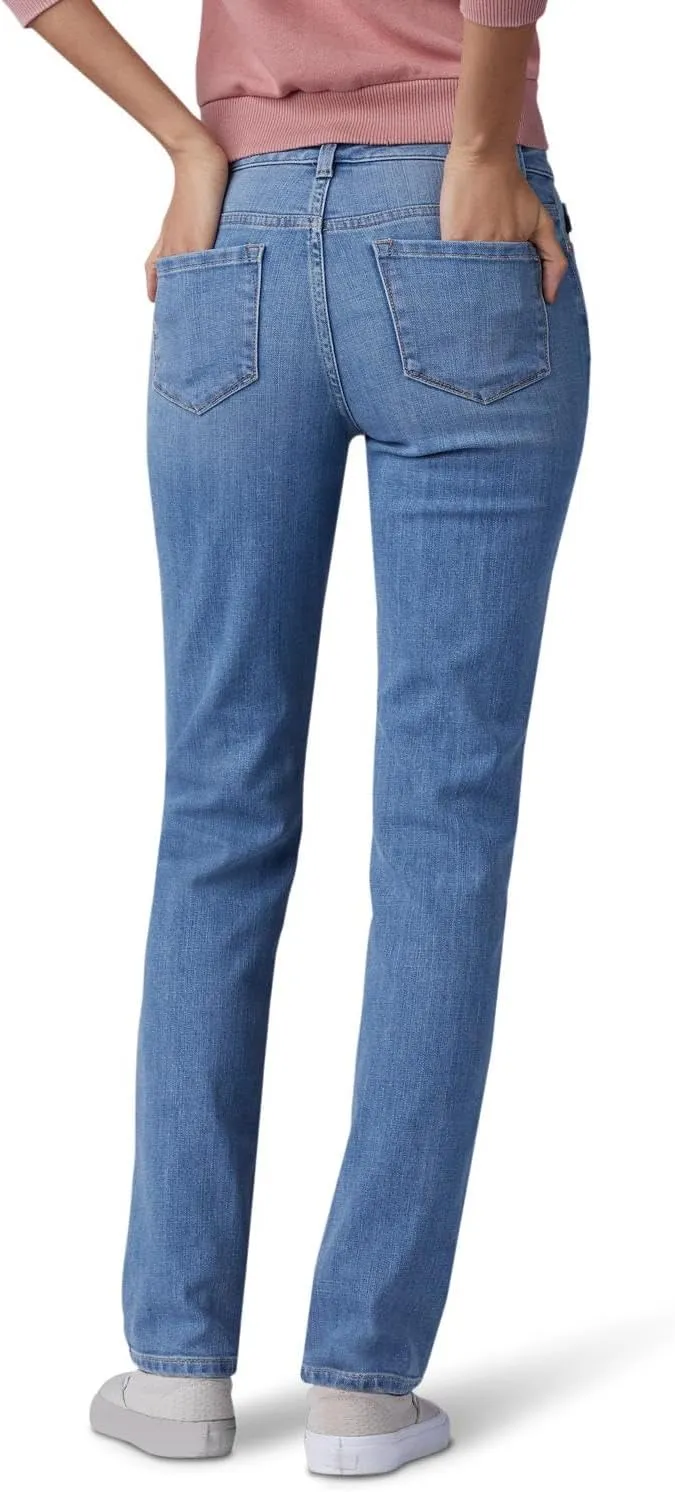 Lee Women's Instantly Slims Classic Relaxed Fit Monroe Straight Leg Jean
