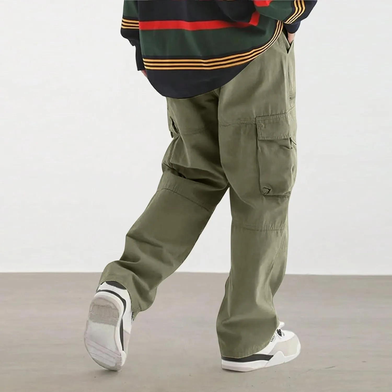 Lightweight Work Pants for Men Hiking Baggy Pants Quick Dry Tralve Fishing Tactical Pants with Pockets