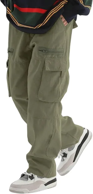 Lightweight Work Pants for Men Hiking Baggy Pants Quick Dry Tralve Fishing Tactical Pants with Pockets