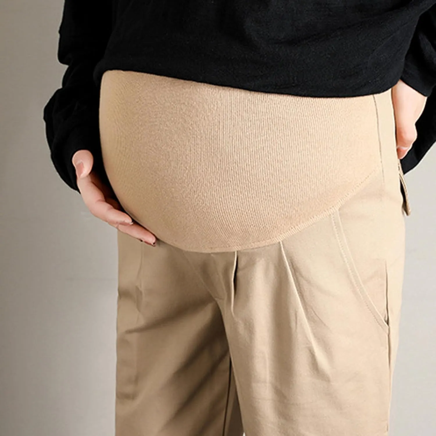 Lmdudan Women's Maternity Pants Stretchy Lounge Workout Pants 2025 Trendy Casual Loose Comfy Pregnancy Joggers with Pockets