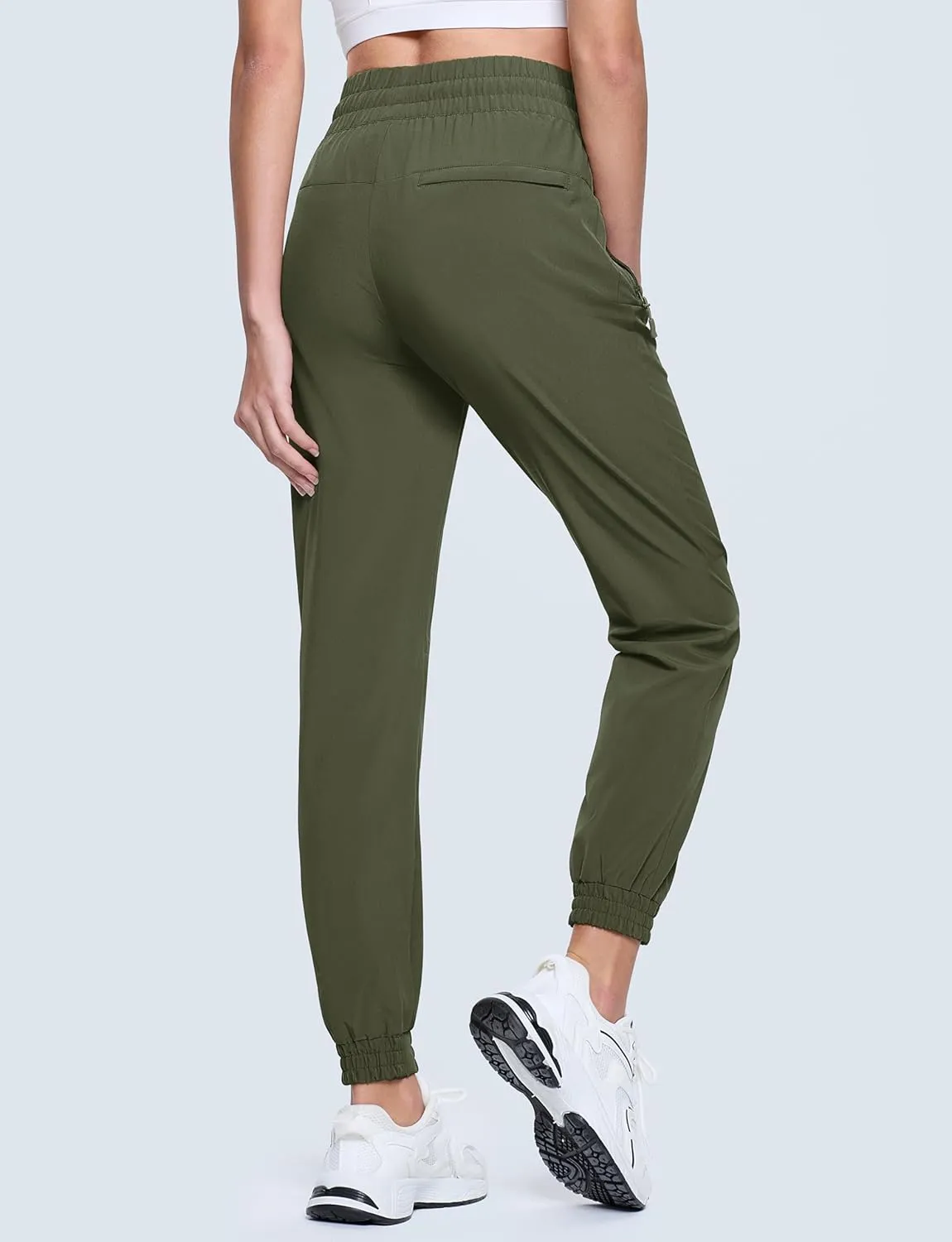 MAGCOMSEN Women's Hiking Pants Lightweight Quick Dry Athletic Running Joggers with Pockets Outdoor Travel Sweatpants