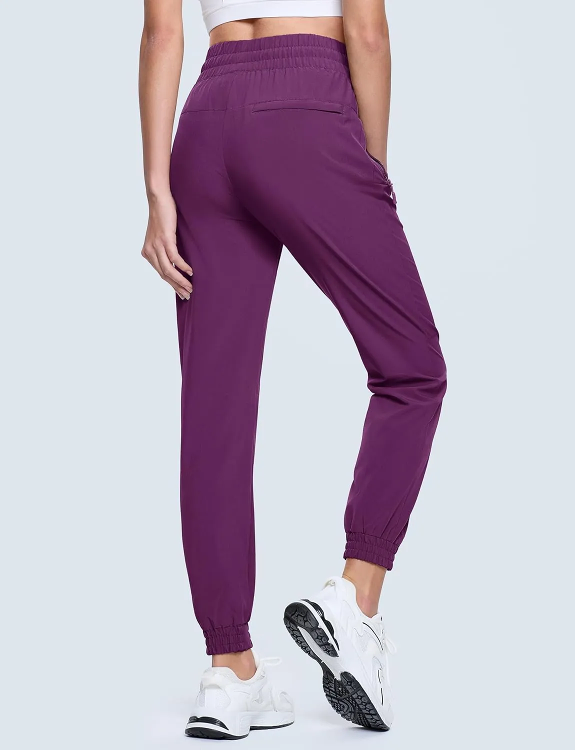 MAGCOMSEN Women's Hiking Pants Lightweight Quick Dry Athletic Running Joggers with Pockets Outdoor Travel Sweatpants