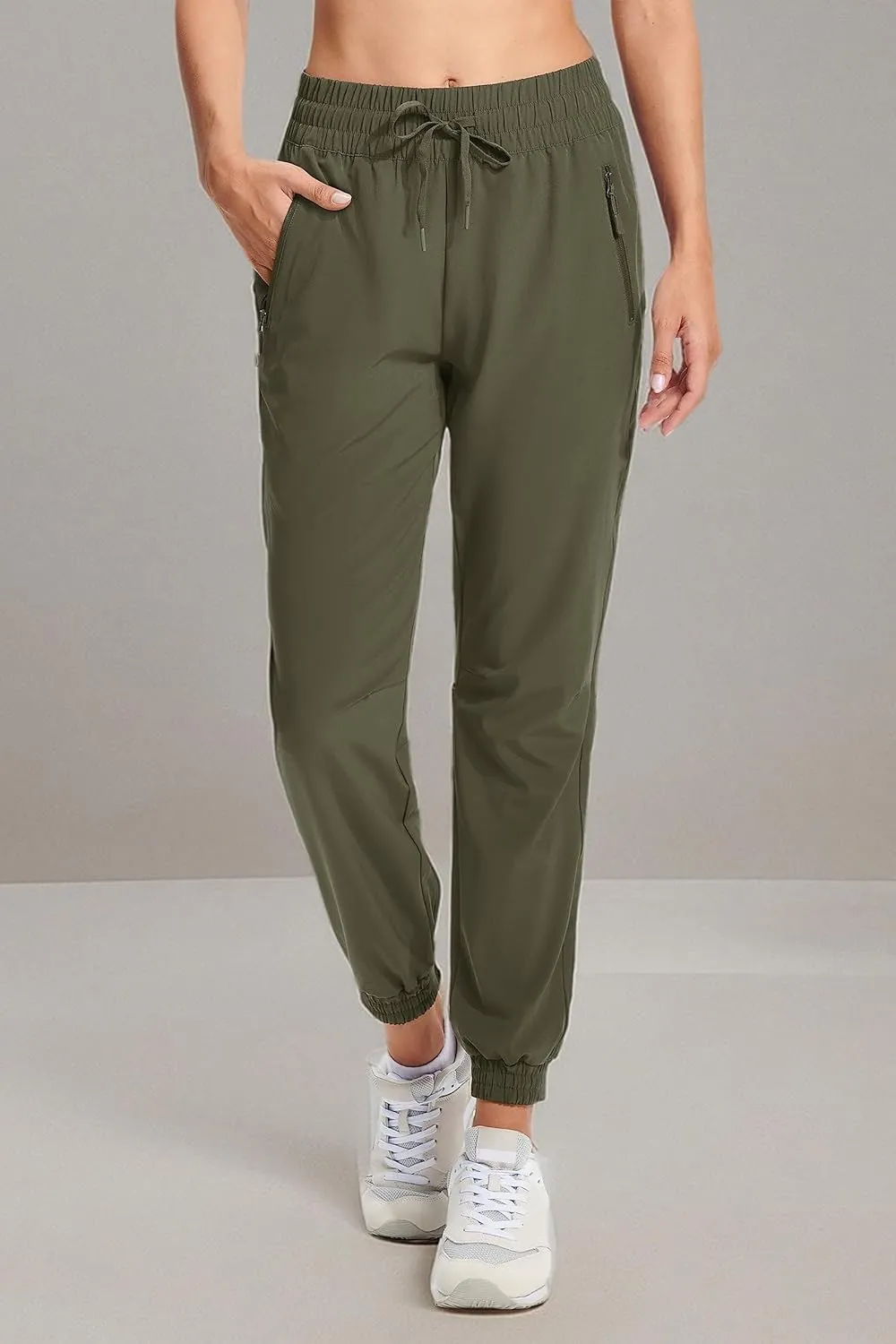 MAGCOMSEN Women's Hiking Pants Lightweight Quick Dry Athletic Running Joggers with Pockets Outdoor Travel Sweatpants