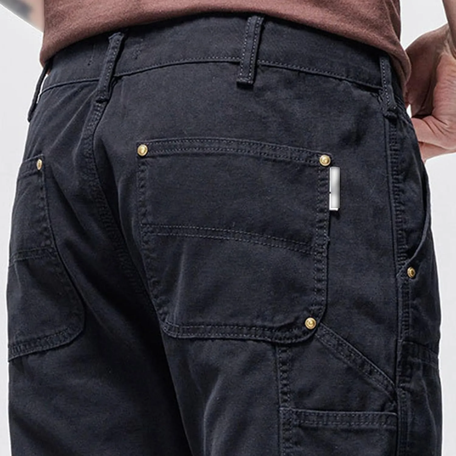 Maiyifu-GJ Men's Lightweight Hiking Cargo Pants Multi Pockets Athletic Joggers Sweatpants Casual Quick Drying Hiking Trousers
