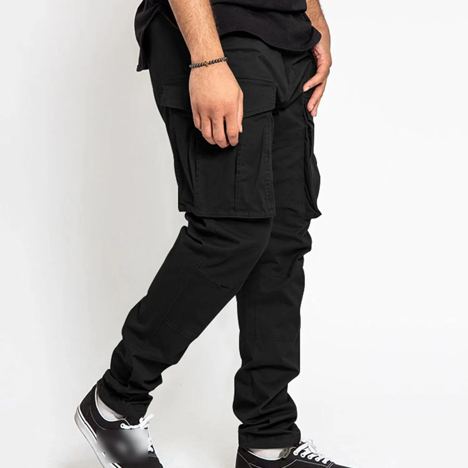 Maiyifu-GJ Men's Lightweight Hiking Cargo Pants Multi Pockets Athletic Joggers Trousers Casual Quick Drying Sweatpants
