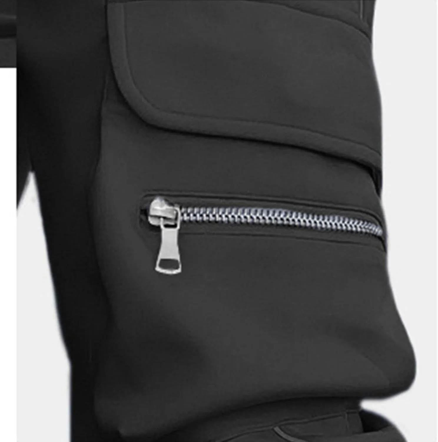 Maiyifu-GJ Men's Multi-Pockets Cargo Joggers Pants Fashion Casual Stretch Drawstring Sweatpants Athletic Hiking Trousers