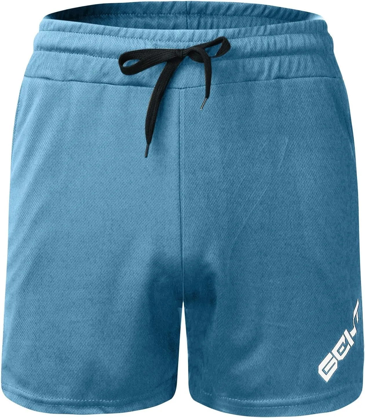 MALAIDOG Men's 3 Inch Sports Running Shorts Bodybuilding Quick Dry Drawstring Elastic Waistband Activewear Shorts with Pocket