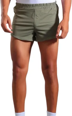 Men's Active Running Shorts Training Exercise Workout Shorts Quick Dry Gym Athletic Performance Shorts with Pockets