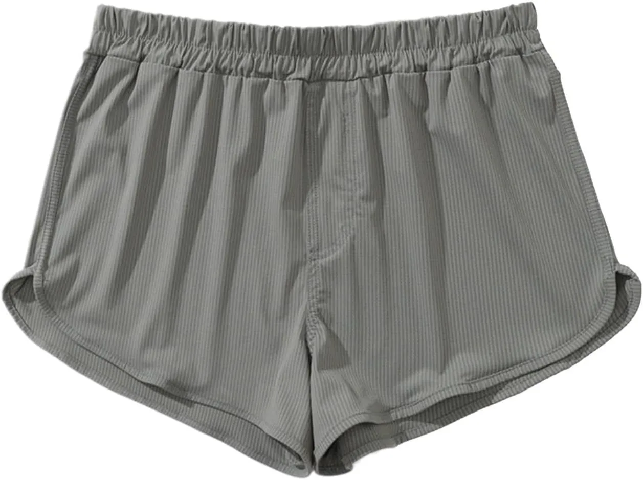 Men's Active Running Shorts Training Exercise Workout Shorts Quick Dry Gym Athletic Performance Shorts with Pockets
