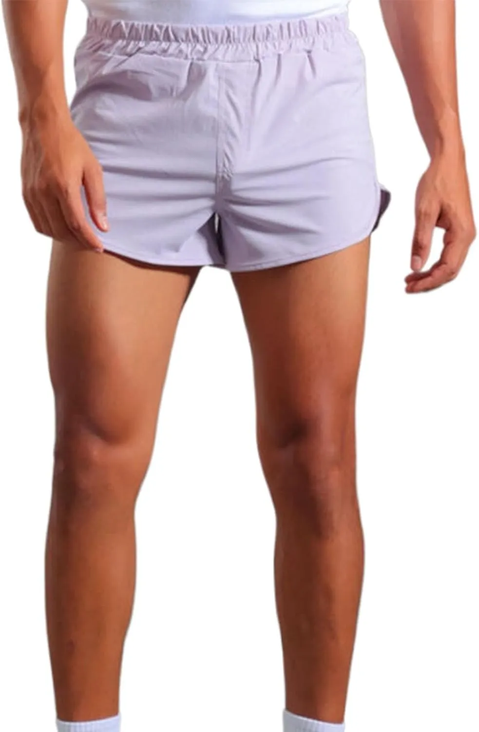 Men's Active Running Shorts Training Exercise Workout Shorts Quick Dry Gym Athletic Performance Shorts with Pockets