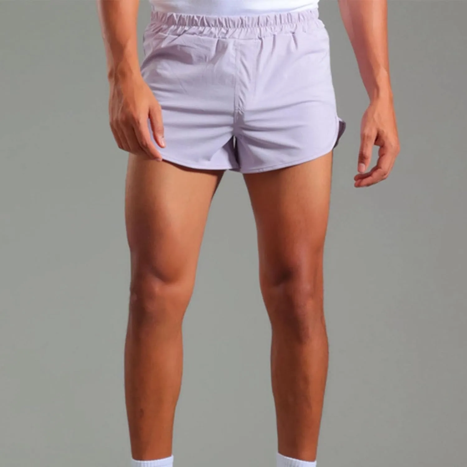 Men's Active Running Shorts Training Exercise Workout Shorts Quick Dry Gym Athletic Performance Shorts with Pockets