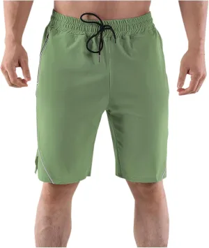Mens Athletic Shorts Gym Workout Running Lightweight Elastic Waist Sports Short Elastic Drawstring Quick Dry Pants