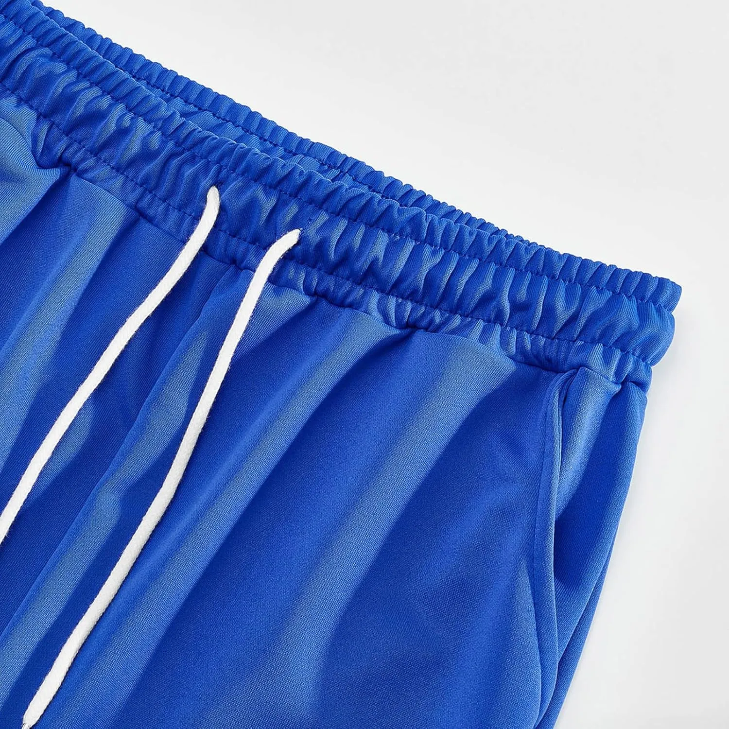 Men's Baggy Sweatpants Plus Size Elastic Waist Drawstring Wide Leg Casual Pants Fashion Breathable Joggers Trousers