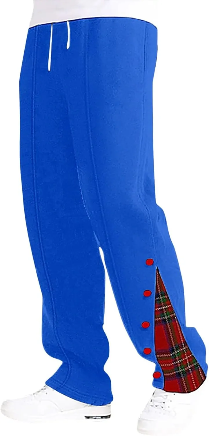 Men's Baggy Sweatpants Plus Size Elastic Waist Drawstring Wide Leg Casual Pants Fashion Breathable Joggers Trousers