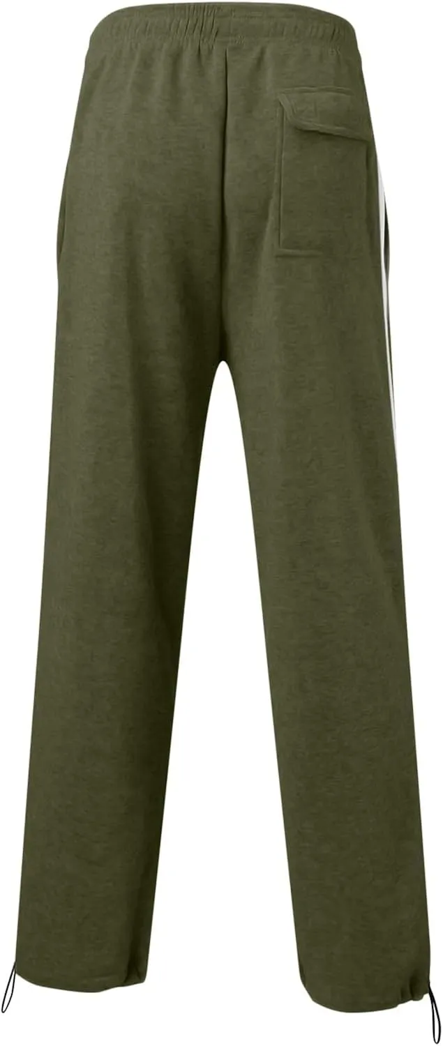 Men's Casual Cargo Sweatpants, Drawstring Waist Joggers Tactical Loose Fit Pants for Men, Athletic Sweatpants for Men