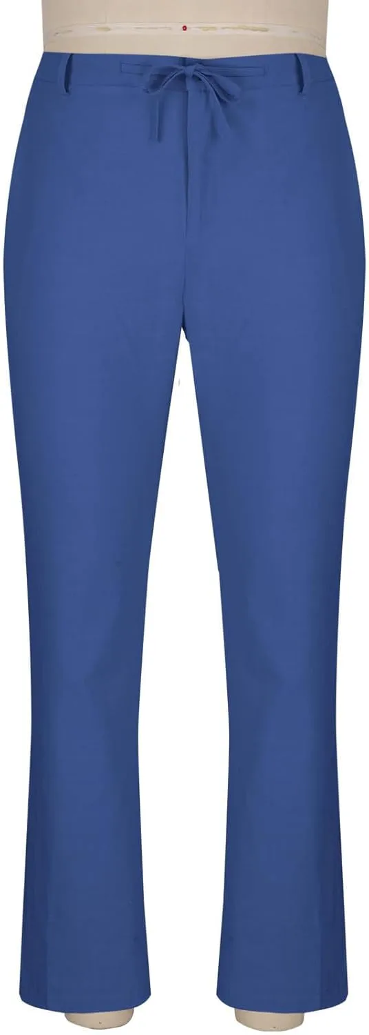 Mens Casual Linen Pants Loose Fit Elastic Drawstring Waist Yoga Lounge Pant Summer Stylish Beach Baggy Trousers
