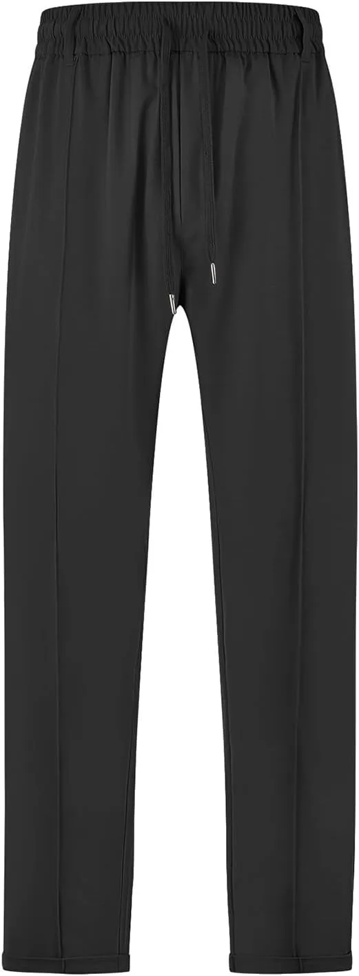 Mens Casual Sweatpants Loose Fit Straight Athletic Lounge Pants Lightweight Baggy Workout Drawstring Track Pants