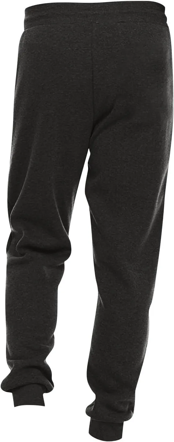 Mens Fleece Cargo Sweatpants Loose Fit Elastic Waist Drawstring Athletic Baggy Jogger Sweat Pants Zipper Pocket