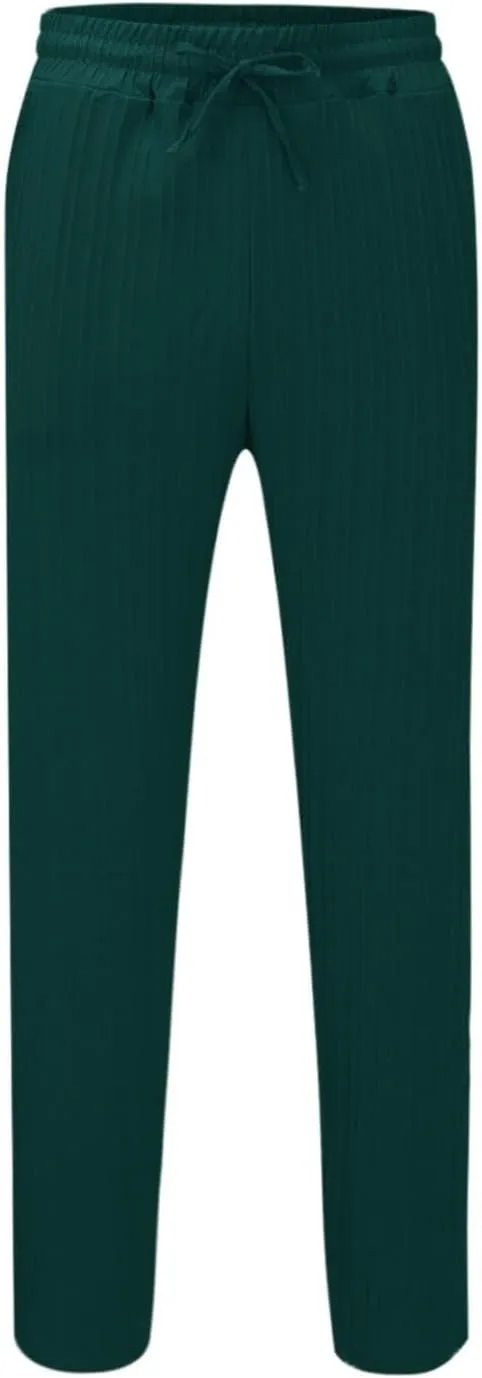 Mens Linen Cotton Yoga Casual Pants for Summer Drawstring Beach Trousers Loose Fit Baggy Lounge Jogger Sweatpants