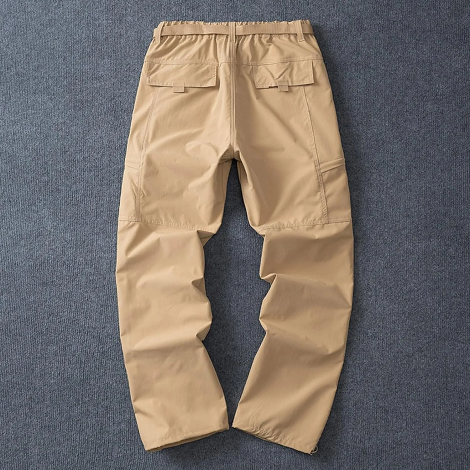 Mens Quick Dry Cargo Pants Casual Straight Leg Lightweight Breathable Outdoor Hiking Work Pants with Multi Pockets
