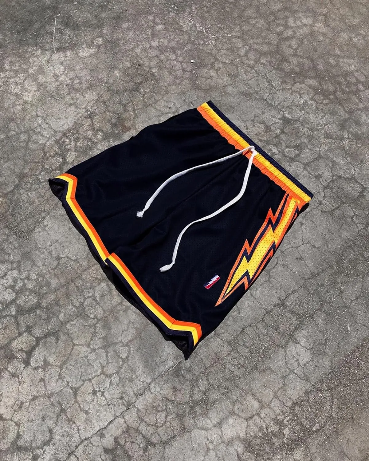 Mens Retro Basketball Shorts Cool Lightweight Mesh Gym Shorts Graphic Sports Athletic Drawstring Short