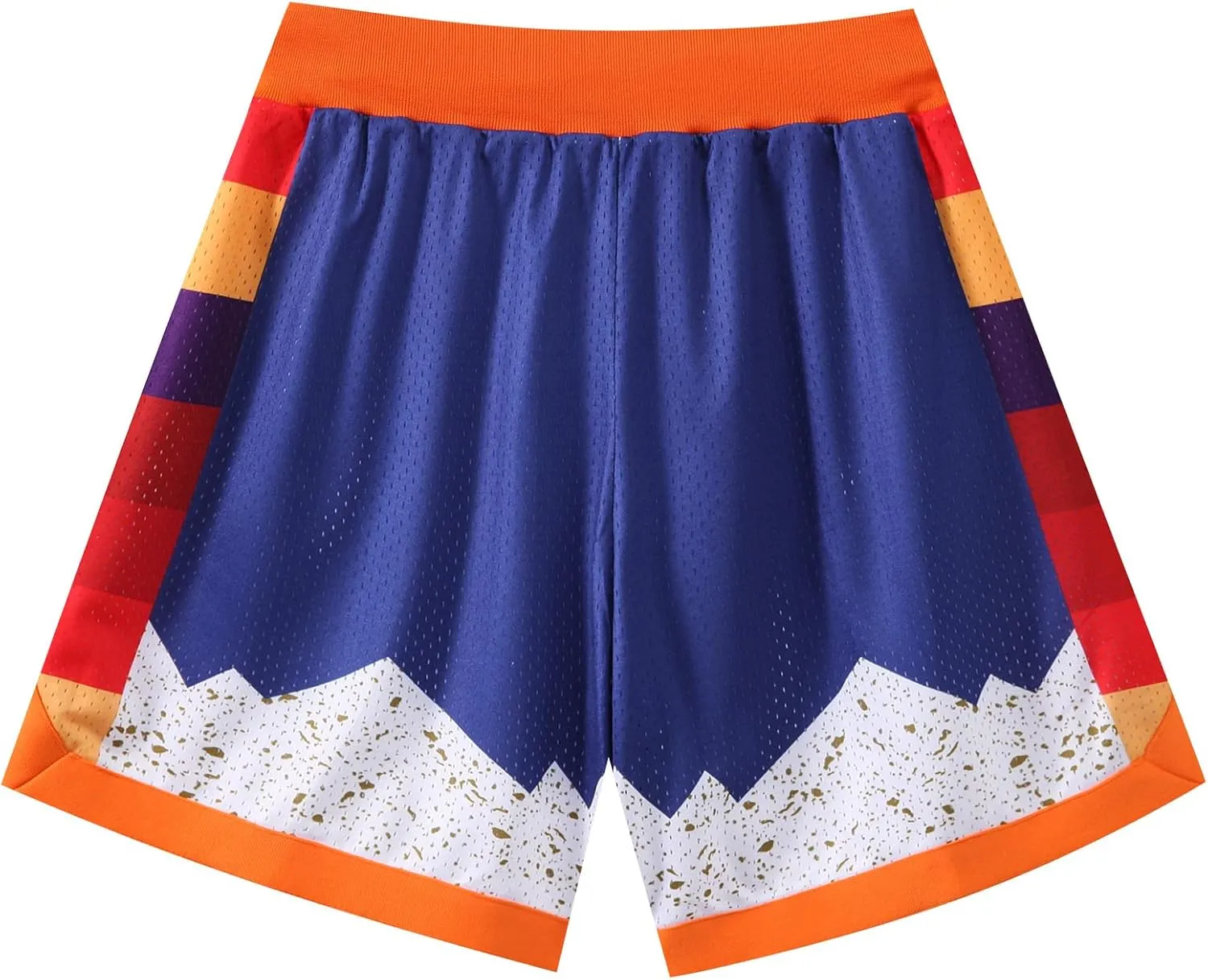 Mens Retro Basketball Shorts Cool Lightweight Mesh Gym Shorts Graphic Sports Athletic Drawstring Short