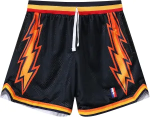 Mens Retro Basketball Shorts Cool Lightweight Mesh Gym Shorts Graphic Sports Athletic Drawstring Short