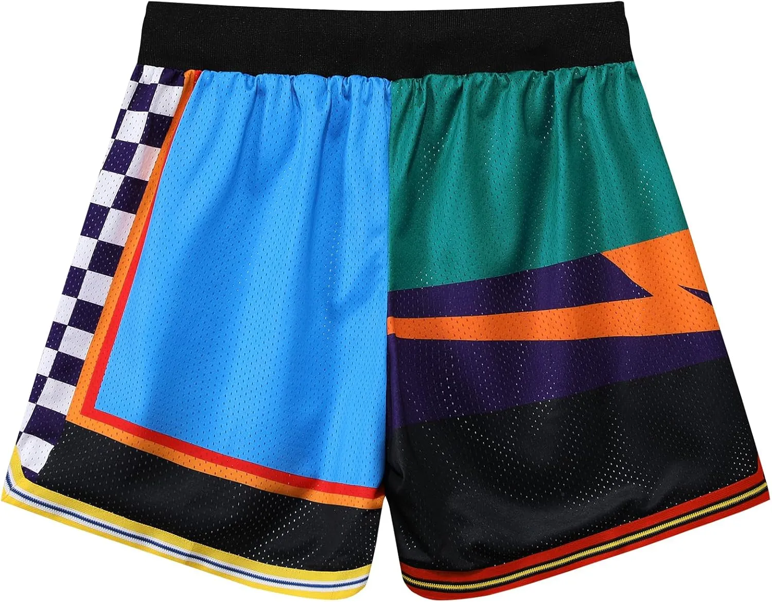 Mens Retro Basketball Shorts Cool Lightweight Mesh Gym Shorts Graphic Sports Athletic Drawstring Short