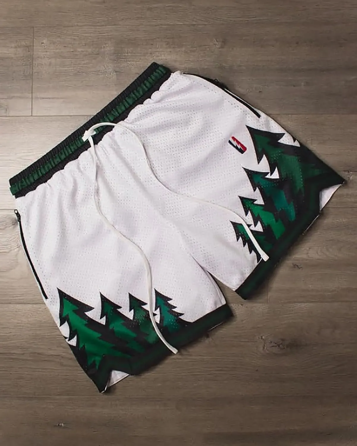 Mens Retro Basketball Shorts Cool Lightweight Mesh Gym Shorts Graphic Sports Athletic Drawstring Short